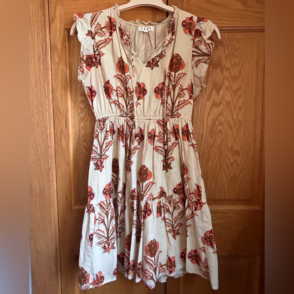 THML Cream Floral Dress